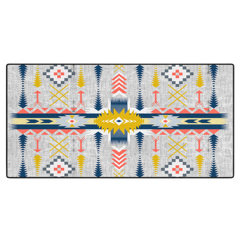 Marta Barragan Camarasa Bohemian geometric style Desk Mat