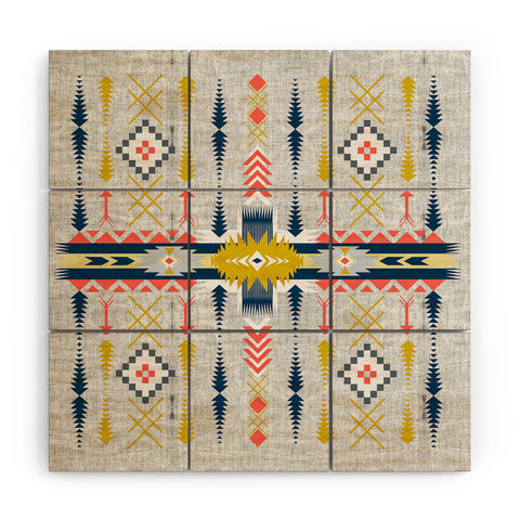 Marta Barragan Camarasa Bohemian geometric style Wood Wall Mural