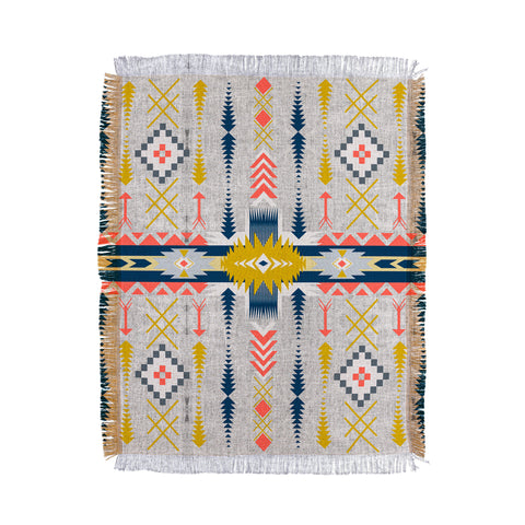 Marta Barragan Camarasa Bohemian geometric style Throw Blanket