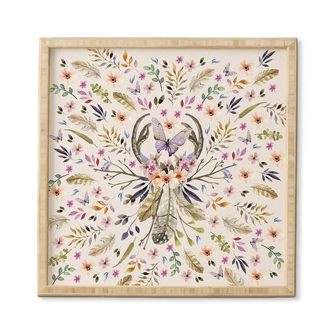 Marta Barragan Camarasa Bohemian pattern 01 Framed Wall Art