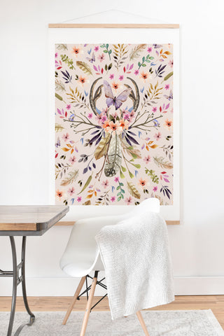 Marta Barragan Camarasa Bohemian pattern 01 Art Print And Hanger