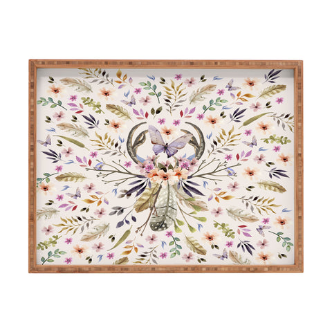 Marta Barragan Camarasa Bohemian pattern 01 Rectangular Tray
