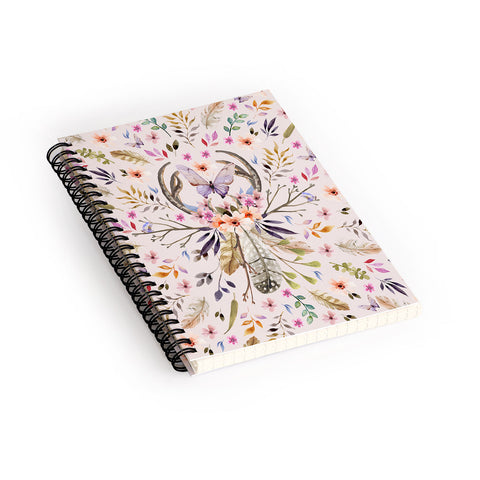 Marta Barragan Camarasa Bohemian pattern 01 Spiral Notebook