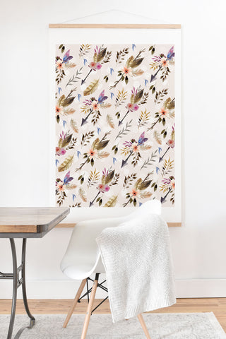 Marta Barragan Camarasa Bohemian pattern Art Print And Hanger