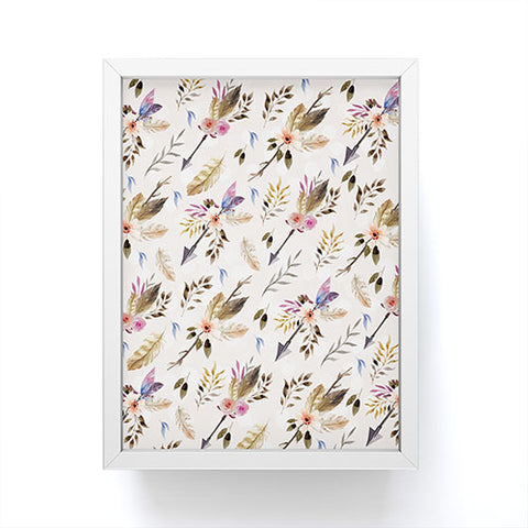 Marta Barragan Camarasa Bohemian pattern Framed Mini Art Print