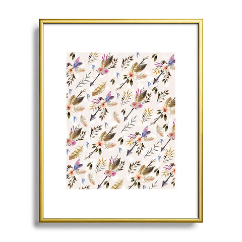 Marta Barragan Camarasa Bohemian pattern Metal Framed Art Print