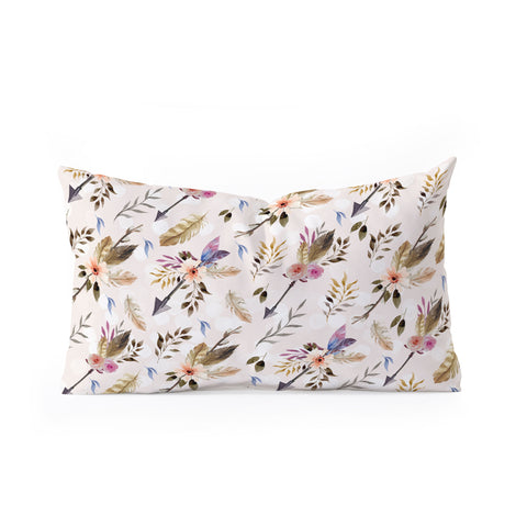 Marta Barragan Camarasa Bohemian pattern Oblong Throw Pillow