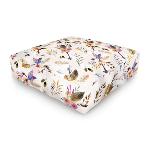 Marta Barragan Camarasa Bohemian pattern Outdoor Floor Cushion