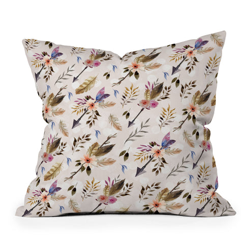 Marta Barragan Camarasa Bohemian pattern Throw Pillow