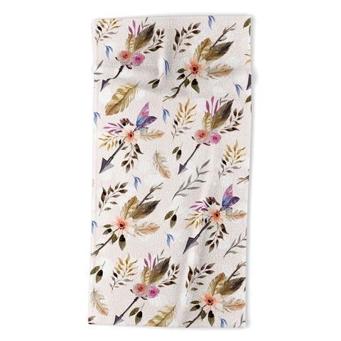 Marta Barragan Camarasa Bohemian pattern Beach Towel