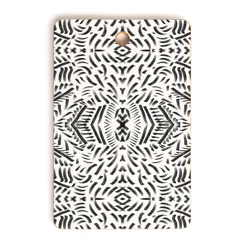 Marta Barragan Camarasa Bohemian strokes mosaic Cutting Board Rectangle
