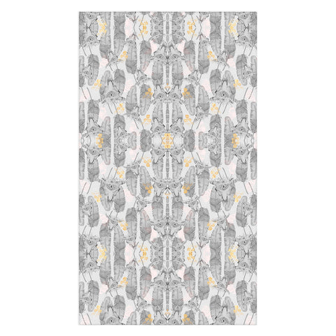Marta Barragan Camarasa Boho skull and feathers pattern Tablecloth