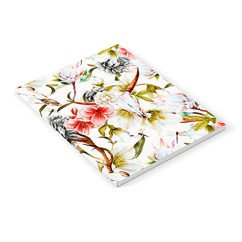 Marta Barragan Camarasa Boho skulls blooming in the garden Notebook