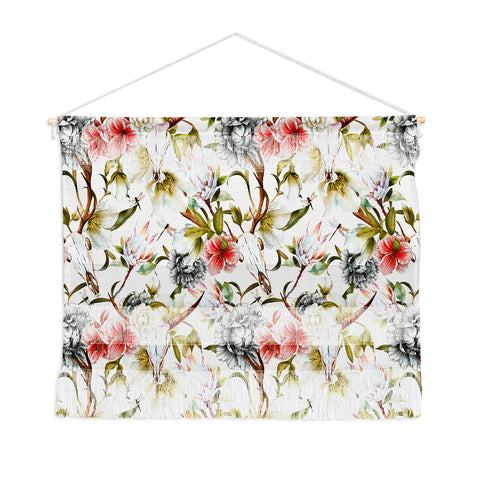 Marta Barragan Camarasa Boho skulls blooming in the garden Wall Hanging Landscape