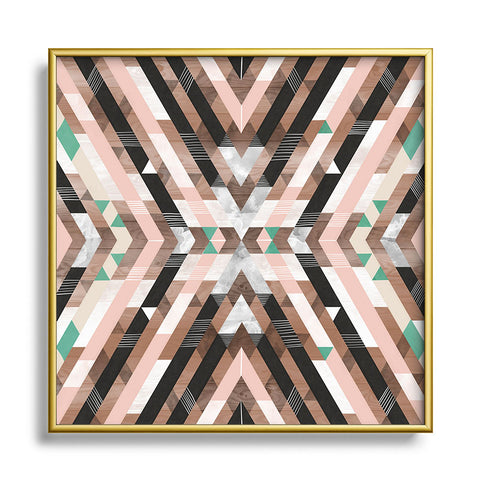 Marta Barragan Camarasa Boho Southwestern Square Metal Framed Art Print