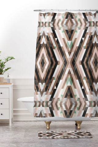 Marta Barragan Camarasa Boho Southwestern Shower Curtain And Mat