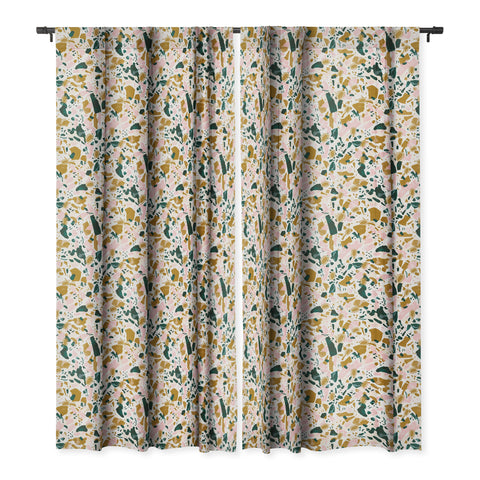 Marta Barragan Camarasa Boho terrazzo Blackout Window Curtain