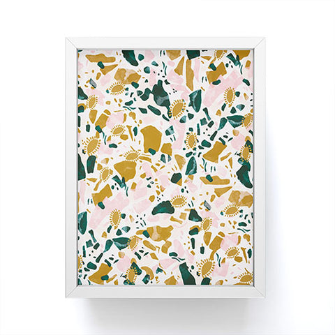 Marta Barragan Camarasa Boho terrazzo Framed Mini Art Print