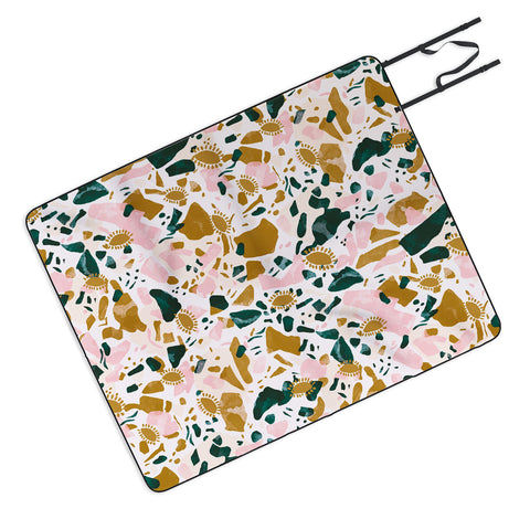 Marta Barragan Camarasa Boho terrazzo Picnic Blanket