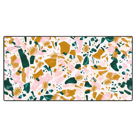 Marta Barragan Camarasa Boho terrazzo Desk Mat