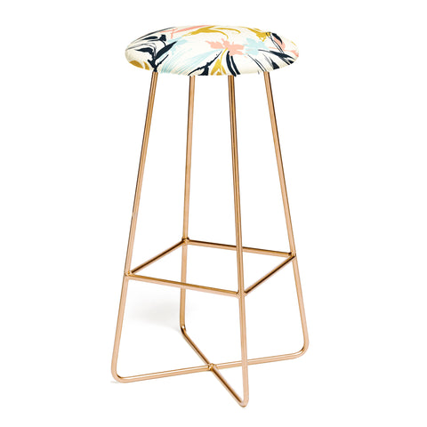 Marta Barragan Camarasa Botanical abstract art Bar Stool