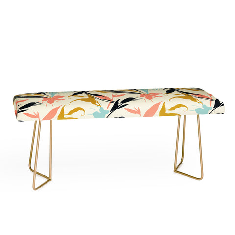 Marta Barragan Camarasa Botanical abstract art Bench