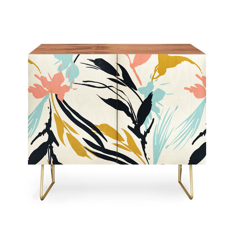 Marta Barragan Camarasa Botanical abstract art Credenza