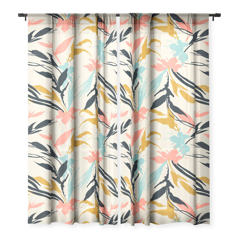 Marta Barragan Camarasa Botanical abstract art Sheer Non Repeat