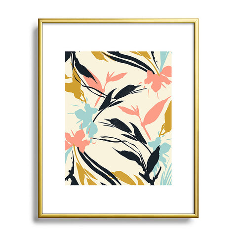 Marta Barragan Camarasa Botanical abstract art Metal Framed Art Print