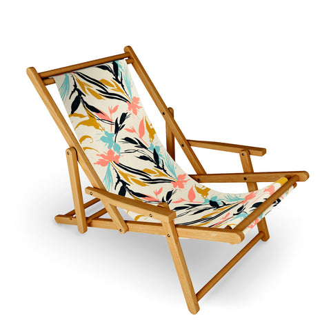 Marta Barragan Camarasa Botanical abstract art Sling Chair