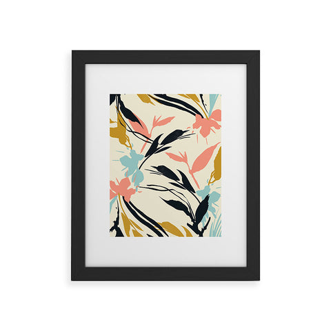 Marta Barragan Camarasa Botanical abstract art Framed Art Print