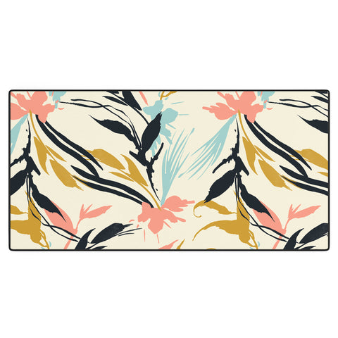 Marta Barragan Camarasa Botanical abstract art Desk Mat