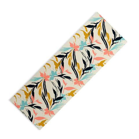 Marta Barragan Camarasa Botanical abstract art Yoga Mat