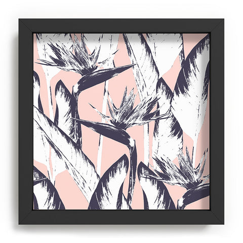 Marta Barragan Camarasa Botanical bird of paradise Recessed Framing Square