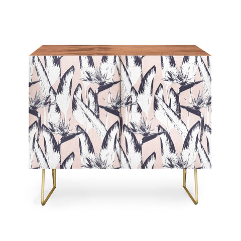Marta Barragan Camarasa Botanical bird of paradise Credenza