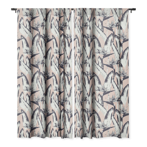 Marta Barragan Camarasa Botanical bird of paradise Blackout Window Curtain