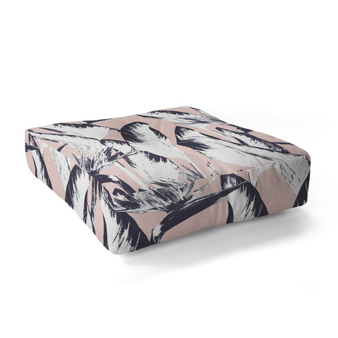 Marta Barragan Camarasa Botanical bird of paradise Floor Pillow Square