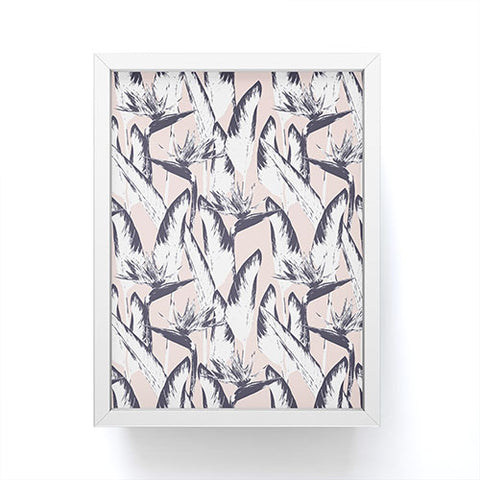 Marta Barragan Camarasa Botanical bird of paradise Framed Mini Art Print