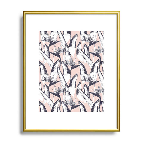 Marta Barragan Camarasa Botanical bird of paradise Metal Framed Art Print
