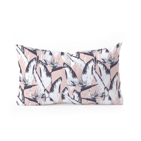 Marta Barragan Camarasa Botanical bird of paradise Oblong Throw Pillow