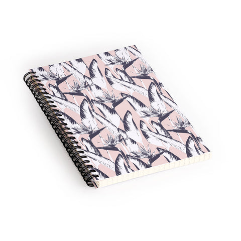 Marta Barragan Camarasa Botanical bird of paradise Spiral Notebook