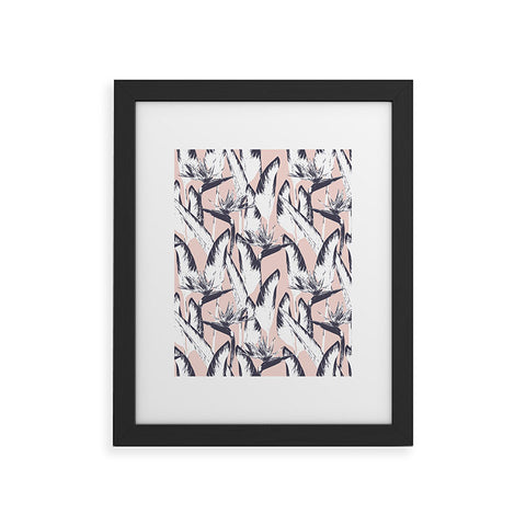 Marta Barragan Camarasa Botanical bird of paradise Framed Art Print