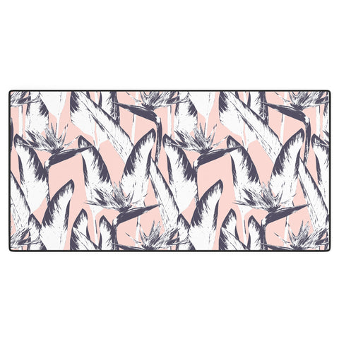 Marta Barragan Camarasa Botanical bird of paradise Desk Mat