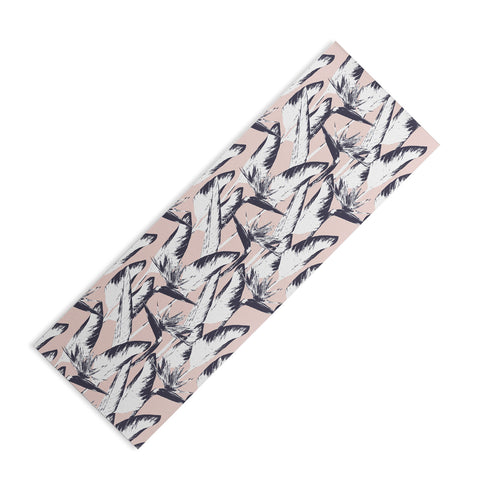 Marta Barragan Camarasa Botanical bird of paradise Yoga Mat