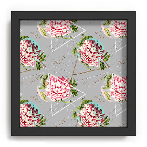 Marta Barragan Camarasa Botanical blooming with geometric Recessed Framing Square