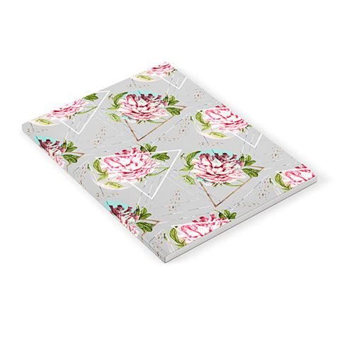 Marta Barragan Camarasa Botanical blooming with geometric Notebook