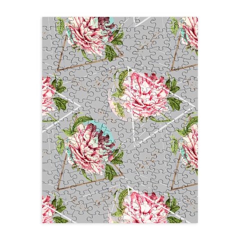 Marta Barragan Camarasa Botanical blooming with geometric Puzzle