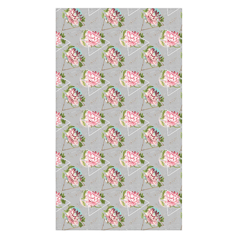 Marta Barragan Camarasa Botanical blooming with geometric Tablecloth