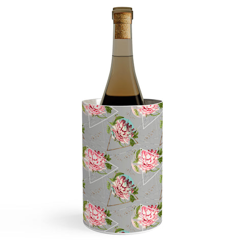 Marta Barragan Camarasa Botanical blooming with geometric Wine Chiller