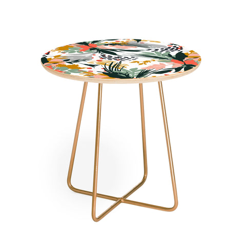 Marta Barragan Camarasa Botanical brush strokes I Round Side Table